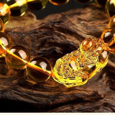 Citrine Pixiu Feng Shui Bracelet - Wealth & Positivity
