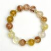 Multi-Color Inclusion Quartz Bracelet â Natural Flower Quartz Crystal Jewelry for Energy, Balance & Positive Vibes