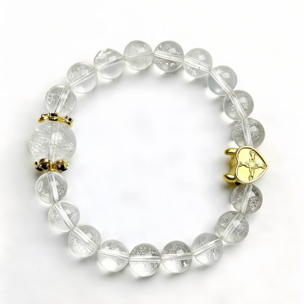 Clear Quartz Bracelet â Metal Element Energy, Clarity & Protection