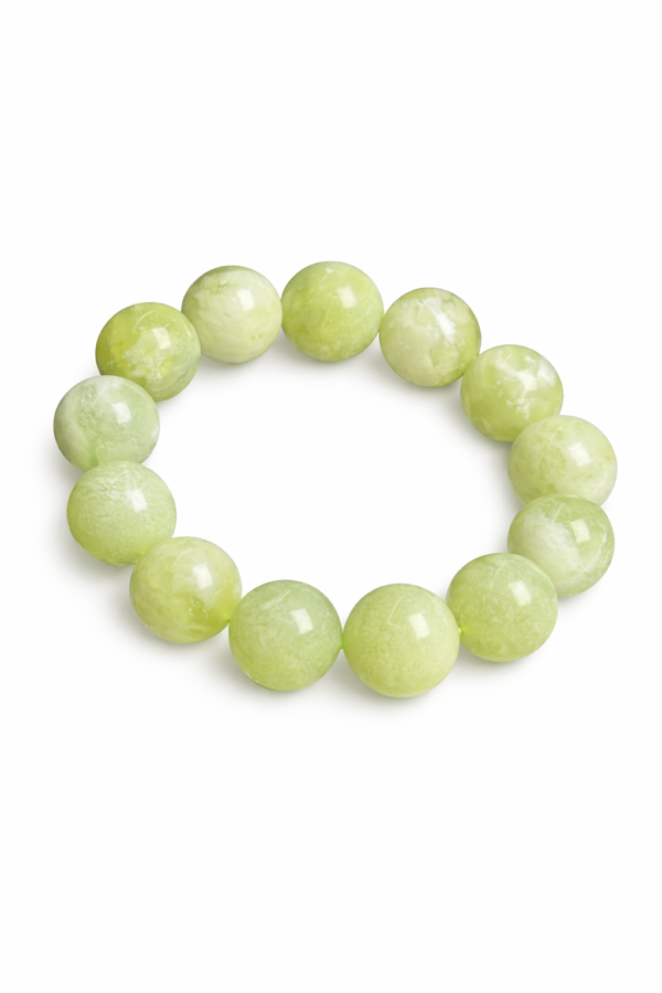Natural Green Jade Beaded Bracelet – Balance, Harmony & Minimalist Jewelry