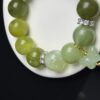 Green Gemstone Bracelet with Butterfly Charm â Symbol of Renewal, Healing & Inner Harmony