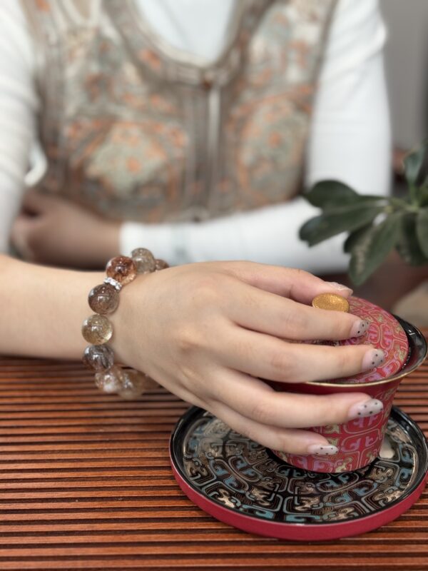 Super Seven Crystal Bracelet with Silver Accents — “The Stone of Higher Energy” for Intuition, Healing & Spiritual Empowerment