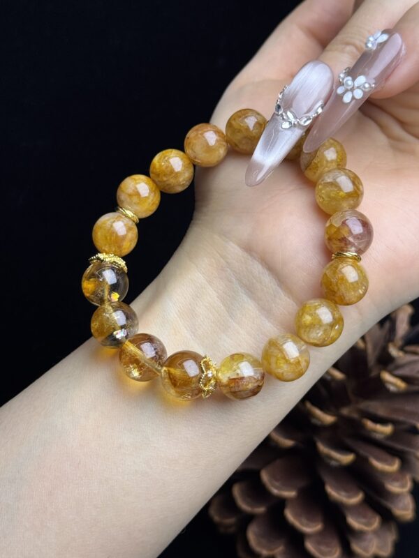 dd79851c5279253467a38579232acbde Wood Element Prosperity Bracelet – Citrine & Golden Flower Crystal
