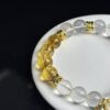 Citrine & Clear Quartz Bracelet – Metal Element Energy for Wealth & Clarity