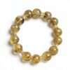 Natural Yellow Citrine Beaded Bracelet with Gold-Plated Copper Accents â Handmade Crystal Jewelry