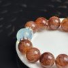 Fire Quartz Energy Bracelet with Aquamarine Crystal â Vitality, Clarity & Emotional Balance Jewelry