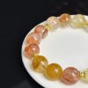 Multi-Color Inclusion Quartz Bracelet â Natural Flower Quartz Crystal Jewelry for Energy, Balance & Positive Vibes