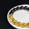 Garnet & Golden Rutilated Quartz Bracelet â Natural Energy Stone Jewelry for Strength, Wealth & Protection