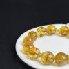 Natural Yellow Citrine Beaded Bracelet with Gold-Plated Copper Accents â Handmade Crystal Jewelry