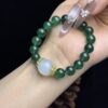webwxgetmsgimg (2) Green Strawberry Quartz & Aquamarine Bracelet – Wood Element Energy for Balance & Growth