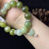 Green Gemstone Bracelet with Butterfly Charm â Symbol of Renewal, Healing & Inner Harmony