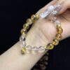 Citrine & Clear Quartz Bracelet – Metal Element Energy for Wealth & Clarity