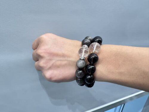 Smoky Quartz With Clear Quartz Accent — Natural Protection, Stress Relief & Crystal Healing Bracelet photo review