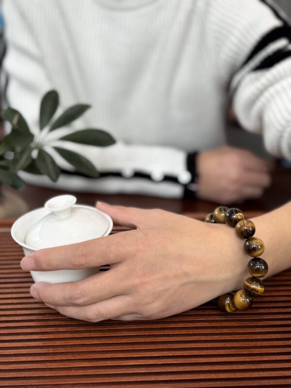 Natural Tiger Eye Beaded Bracelet Strength · Confidence · Grounded Protection