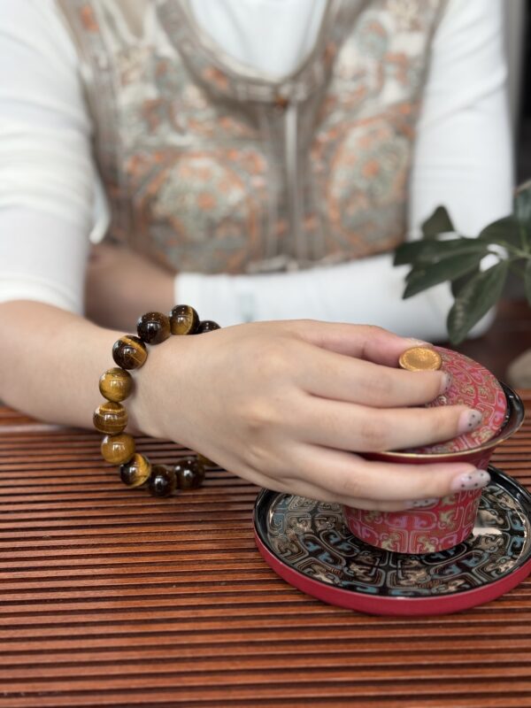 Natural Tiger Eye Beaded Bracelet Strength · Confidence · Grounded Protection