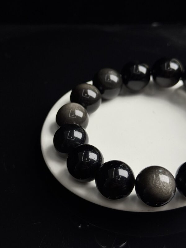 fd3e7c65a164797d24bbaec8017d285b ObsidianDominion™ — Silver Sheen Obsidian Bracelet