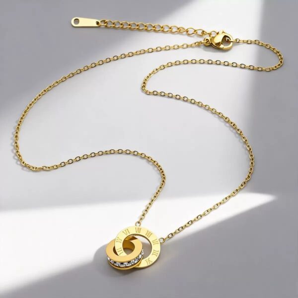 02cc1cbe8cf59f878ae3af3b535348a8 Eterna Roman Ring Titanium Necklace