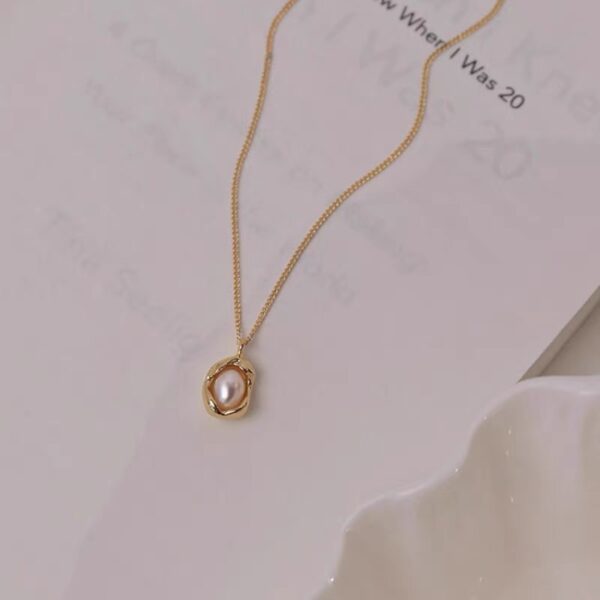 09b9a9cd0ee85245eddd2b31bd34bf7c Aurora Pearl Titanium Necklace