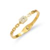 Stainless Steel Charm Bracelets for Women-Stainless Steel Lucky Charm Bangle