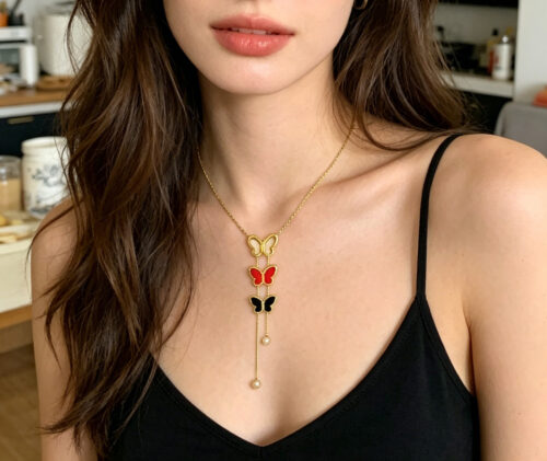 Flutter Muse Butterfly Tassel Necklace photo review