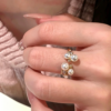 Pearl Blossom Adjustable Open Ring