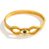 Stainless Steel Charm Bracelets for Women – Gold Lucky, Butterfly, Evil Eye & Clover Bangles