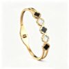 Stainless Steel Charm Bracelets for Women-Stainless Steel Lucky Charm Bangle