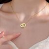 44cda215ede2f61763722d84892975cb Eterna Roman Ring Titanium Necklace