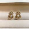 Golden Gourd Pearl Earrings