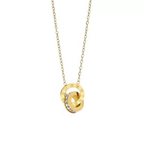 Eterna Roman Ring Titanium Necklace