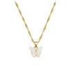 Aurora Butterfly Titanium Necklace | Elegant Gold Pendant Chain