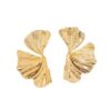 Golden Petal Statement Earrings