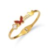 Stainless Steel Charm Bracelets for Women-Stainless Steel Lucky Charm Bangle