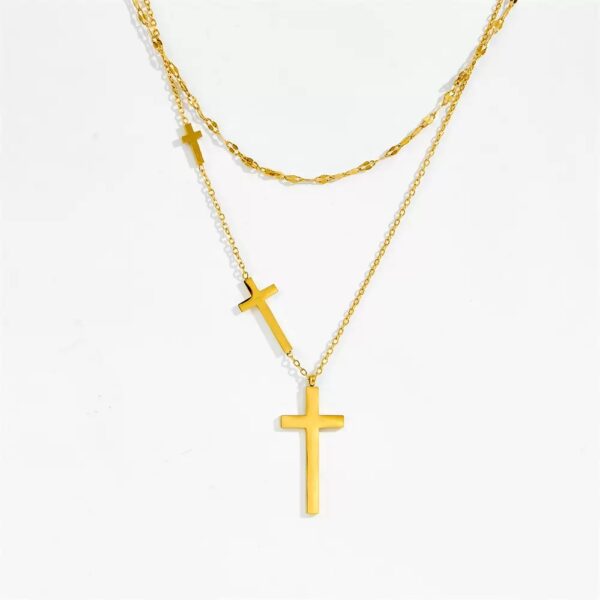 9bed3b3430a1d1b921ee92d5c708d174 Eternal Faith Titanium Cross Necklace