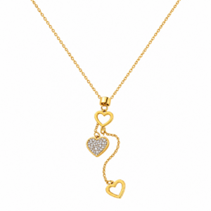 Golden Heart Tassel Necklace