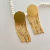 Golden Cascade Fringe Earrings