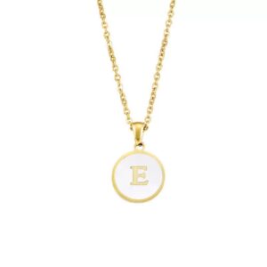 Golden Initial Pendant Necklace