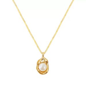 Aurora Pearl Titanium Necklace