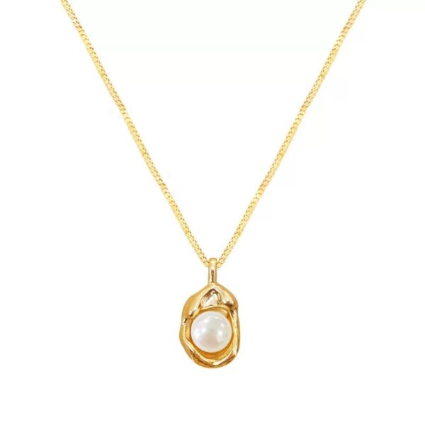 d81f671e5e773ae0b80f7598a28f4a22 Aurora Pearl Titanium Necklace