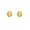 Golden Pebble Stud Earrings