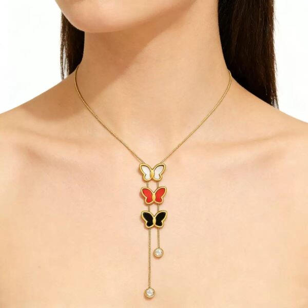 eef690ceadfd937abe29192fe2c2a0fe Flutter Muse Butterfly Tassel Necklace