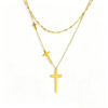 Eternal Faith Titanium Cross Necklace