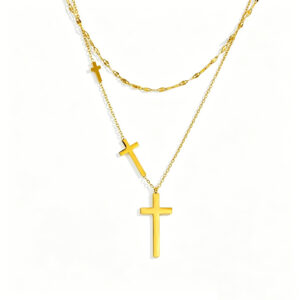 Eternal Faith Titanium Cross Necklace