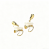 Golden Abstract Wave Earrings