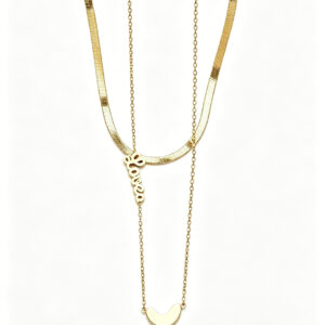 Golden Love Layered Necklace