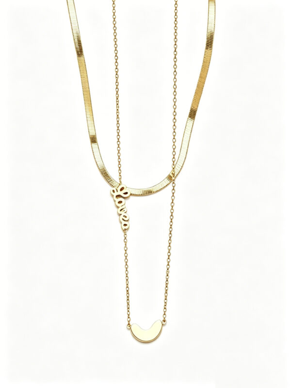 Golden Love Layered Necklace