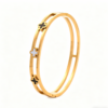 Stainless Steel Charm Bracelets for Women – Gold Lucky, Butterfly, Evil Eye & Clover Bangles
