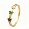 Stainless Steel Charm Bracelets for Women – Gold Lucky, Butterfly, Evil Eye & Clover Bangles