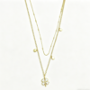 生成白色背景图 Lucky Clover Layered Necklace