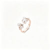 Pearl Blossom Adjustable Open Ring